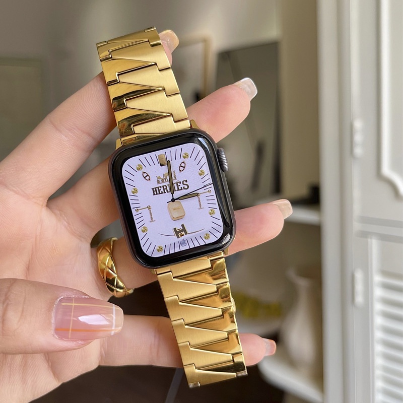 Dây Đeo Đồng Hồ Bằng Thép Không Gỉ + TPU Cho Apple watch ultra series 8 series 7 SE 6 5 4 3series iwatch size 49mm 45mm 44mm 42mm