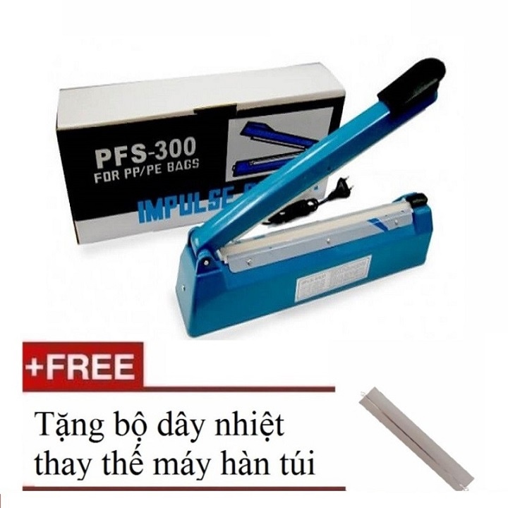 Máy hàn miệng túi nhựa, nilon PP/PE 300x2mm - Bảo hành 3 tháng
