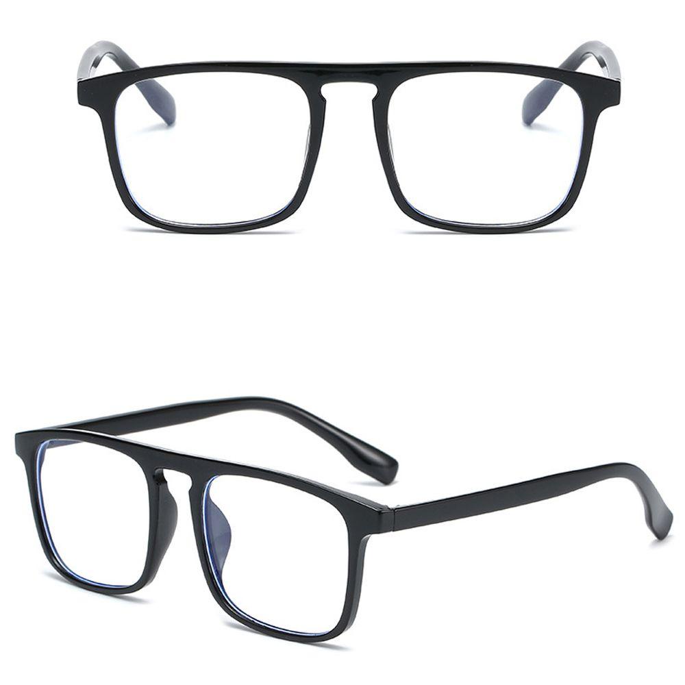 Mắt Kính Gọng Vuông Chống Ánh Sáng Xanh Phong Cách Vintage Thời Trang