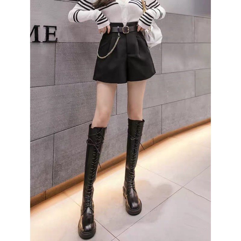 Quần Short Nữ Cạp Cao Chữ V Tôn Dáng Không Kèm Đai Tep Fashion - QSH003