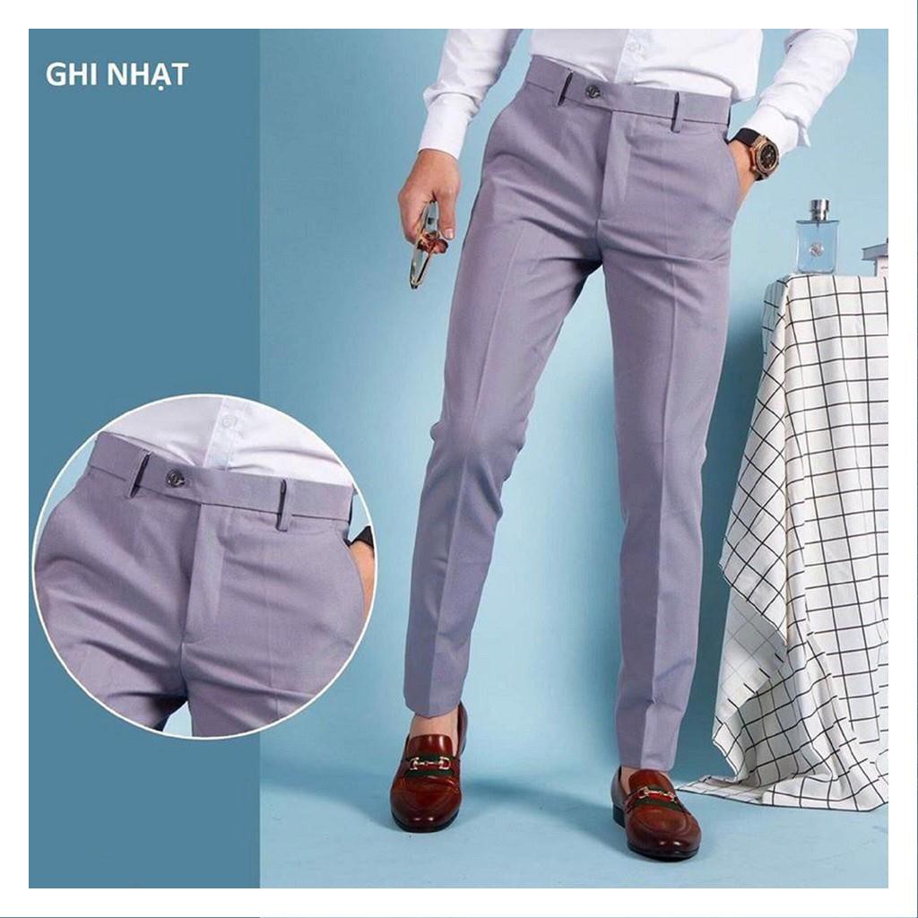 Quần tây - Quần âu nam đẹp - Dáng côn trẻ trung, chất vải mềm mịn, dầy dặn, không xù, không nhăn | BigBuy360 - bigbuy360.vn