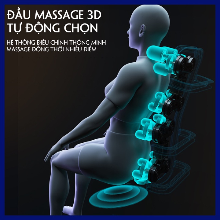 Ghế matxa KoreSport có nhiệt hông ngoại màn LCD tiêng việt, Ghế massage toàn thân bảo hành 5 năm tận nơi