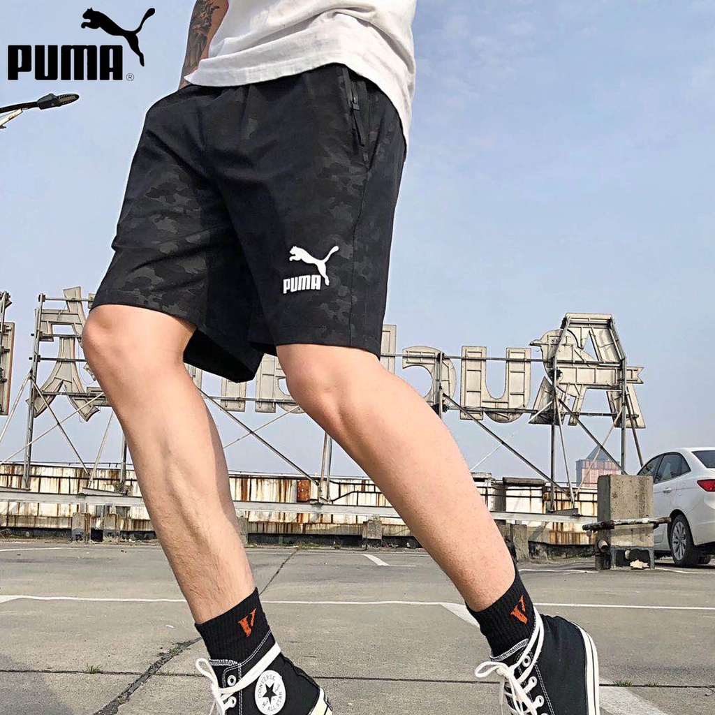 Quần Short Thể Thao Puma 100% Chính Hãng Dáng Rộng Thoáng Khí Thời Trang Mùa Hè Cho Nam Giới