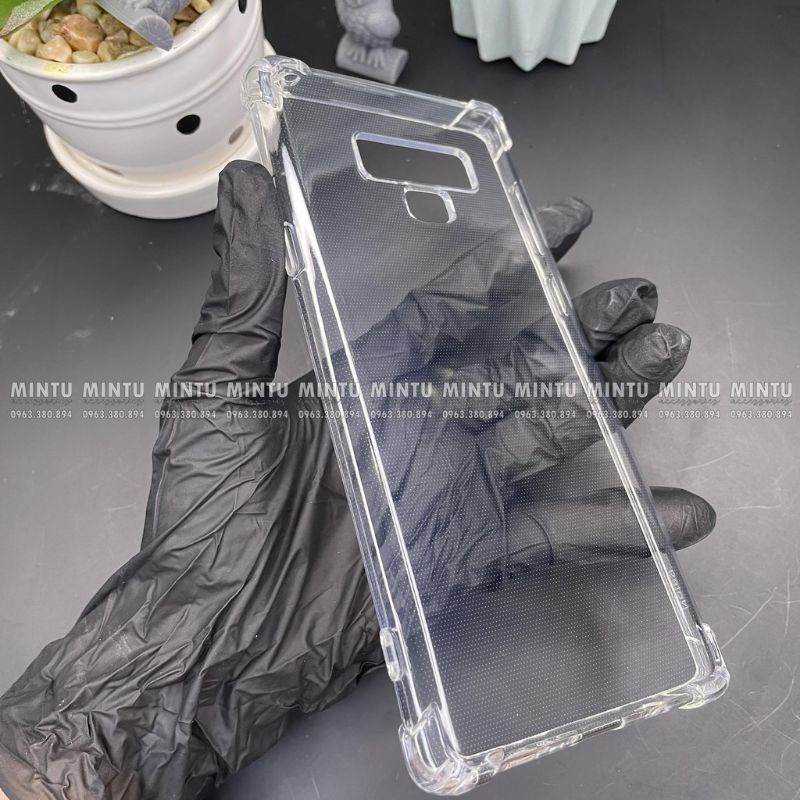 Ốp lưng silicon trong suốt chống sốc 4 cạnh cao cấp cho Samsung Galaxy Note 9