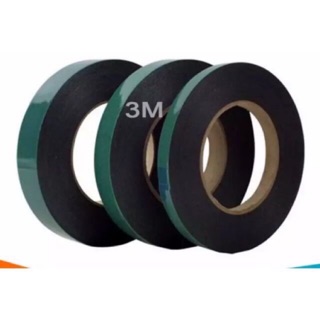 Băng dính xốp xanh 2 mặt,  bản rộng 2cm,