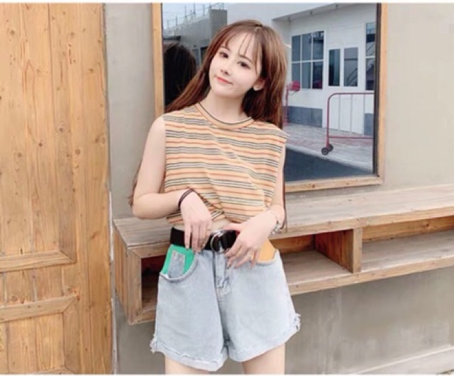 Áo tanktop kẻ siêu hot