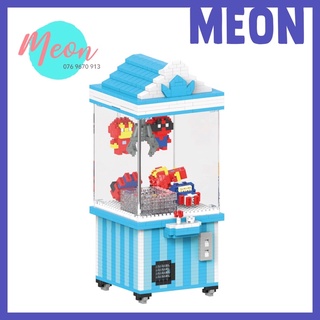Mini Block | Đồ chơi xếp hình lego | - Máy gắp thú siêu anh hùng mini -  Size L( 1837 pcs )
