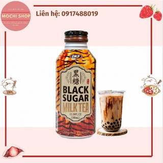 Trà Sữa Đường Đen (Black sugar milk tea) Hàn quốc OKF chai nhôm 390ml (Date: 7.12.2022)
