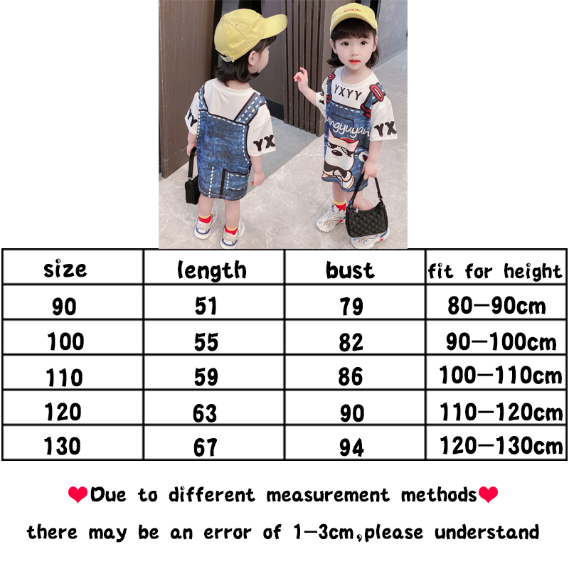 Đầm Thun Ngắn Tay In Hoạt Hình Phong Cách Hàn Quốc Thời Trang Mùa Hè 2021 Dành Cho Bé Gái