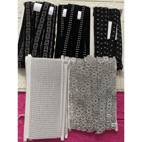 Dây viền đính hạt   dùng để trang trí đính áo dài , áo đầm …