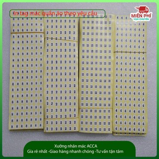 [Bán sỉ ]Decal dán nhãn mác Đủ  size , đủ số Nhãn mác quần áo bền đẹp sắc nét nhận in theo yêu cầu