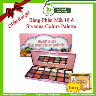 Bảng phấn mắt 18 ô sivanna colors palette 26g