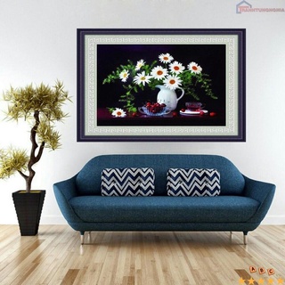Tranh đính đá hoa cúc mi DD9413 LV362 (65cm x 50cm)
