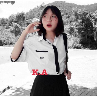 Sơ mi hàn phối cực xinh luôn_A05