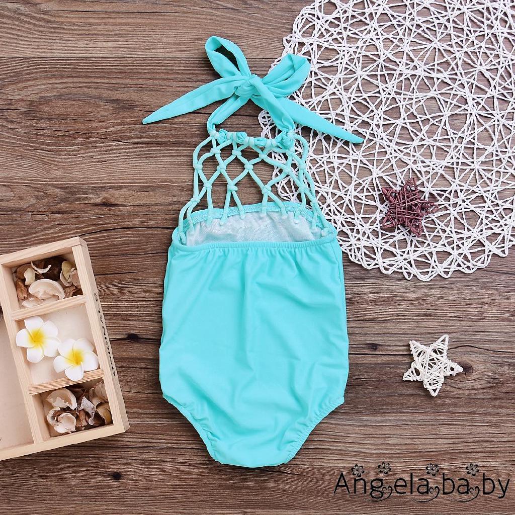 hღ✯Mới Xanh Trẻ Em Bé Gái Tankini Bikini Bộ Đồ Bơi Đồ Bơi Tắm Đi Biển