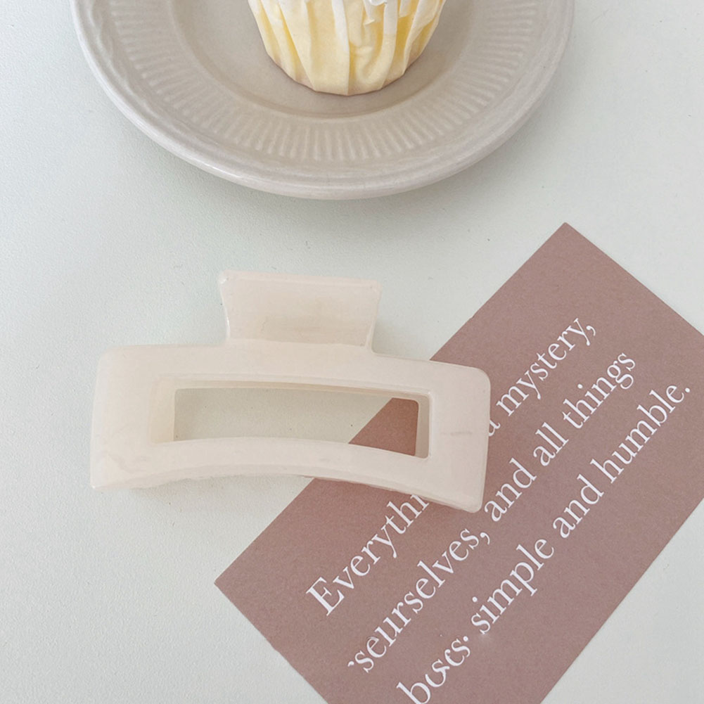 Kẹp tóc nhựa màu trơn thời trang cho nữ