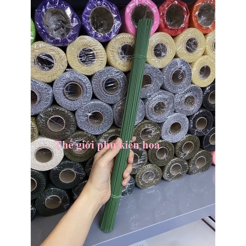 Kẽm cành làm cành hoa dài 40cm (100 cây) (ship từ 5 món)