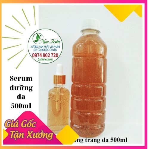 Tinh chất dưỡng nghệ tây vàng  sáng da mờ thâm 500ml phục hồi dưỡng căng mướt da sau tái tạo