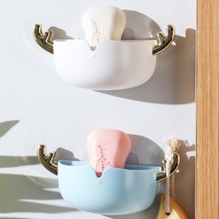 Kệ Đựng Xà Bông - Giá Kệ Để Xà Phòng Hình Sừng Hươu Đáng Yêu T2 - #dungcudungxaphong