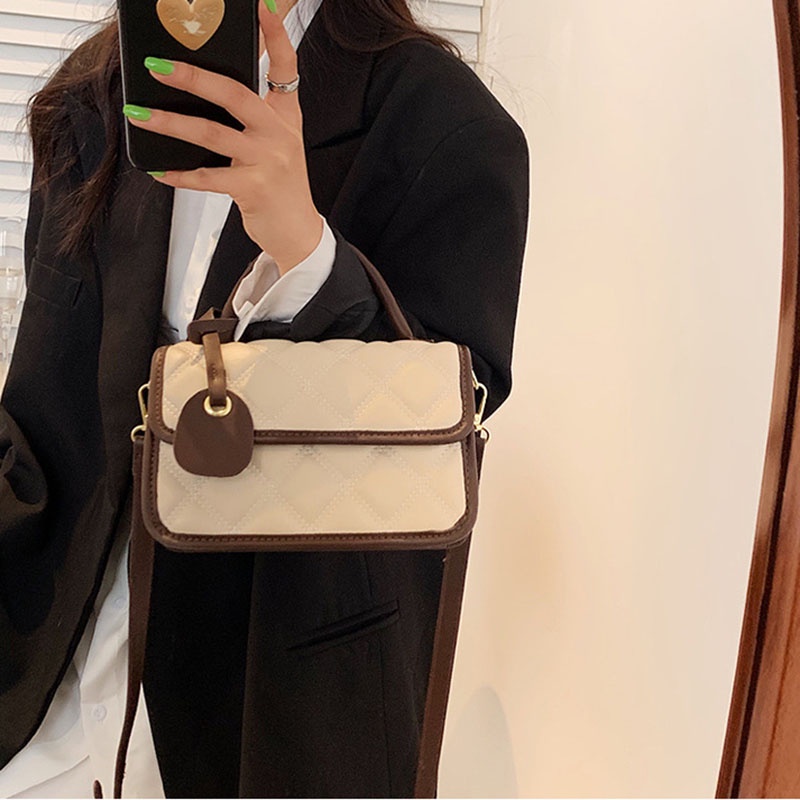 Túi đeo vai IELGY hình vuông cỡ nhỏ phong cách thời trang cho nữ