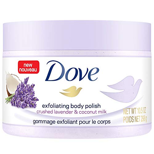 Kem Tẩy Tế Bào Chết Body Dove Exfoliating Body Polish Crushed Lavender & Coconut Milk 298g