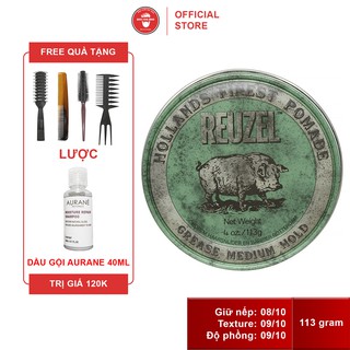 Sáp vuốt tóc Reuzel Green Pomade - xanh lá