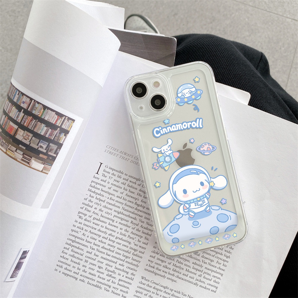 Ốp Điện Thoại Trong Suốt In Hình Cinnamoroll Cho iPhone 13 12 11 X XS Pro Max XR 7 8 Plus