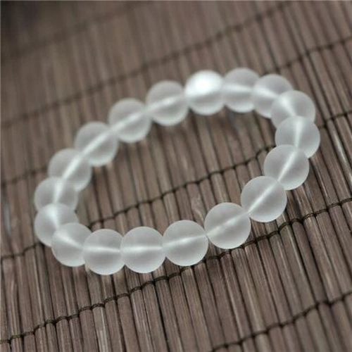 Vòng Tay Chuỗi Hạt Đá Trắng Phong Cách Vintage