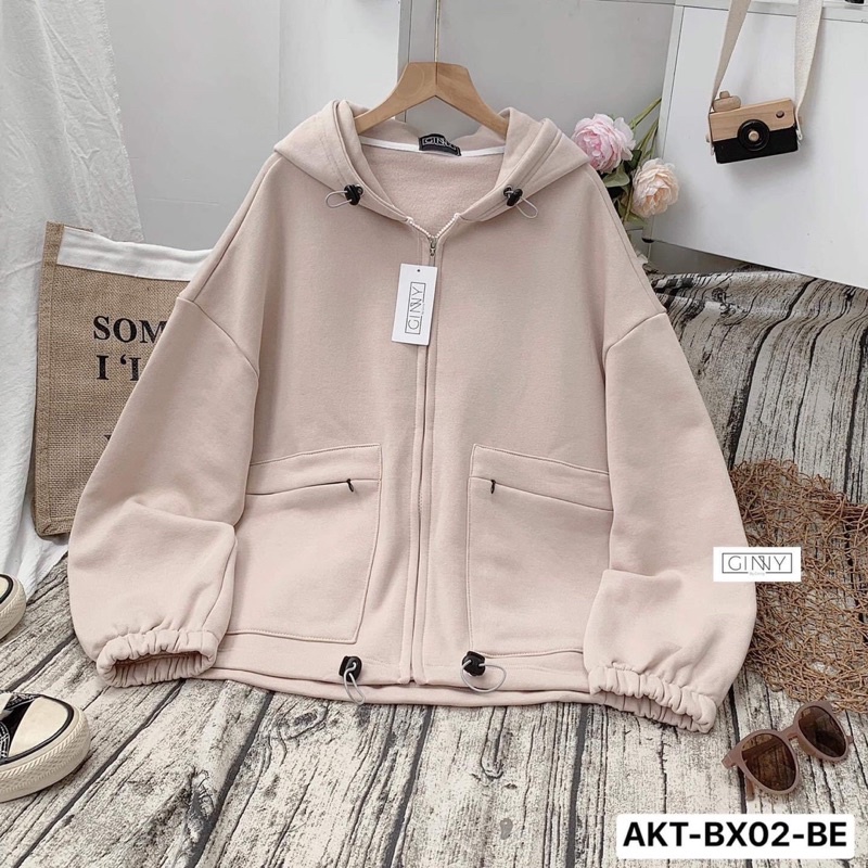 Áo Khoác Túi ZIP BX-02 | Dày Dặn | Form Rộng | Đơn Giản | Phong Cách Hàn Quốc | Hot Trend 2021 | GinStore