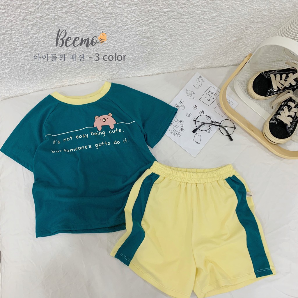 Bộ Thun Mặt Cười JOLY TBKS03 Phom Unisex Cho Bé