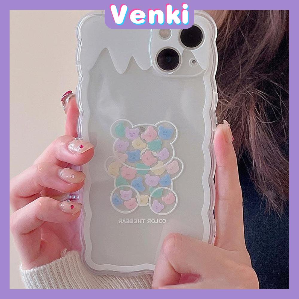 Ốp Điện Thoại Silicon Mềm Chống Trượt Chống Sốc In Hình Gấu Trắng Cho iPhone 13 Pro Max 12 Pro Max 11 7 Plus