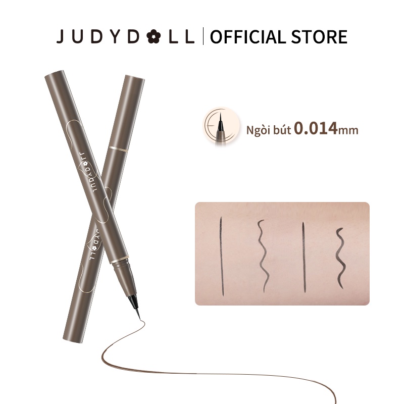 JUDYDOLL Chì kẻ mắt lỏng gọn gàng Siêu mảnh Thon gọn Chống nước Khô nhanh Lâu trôi Không lem