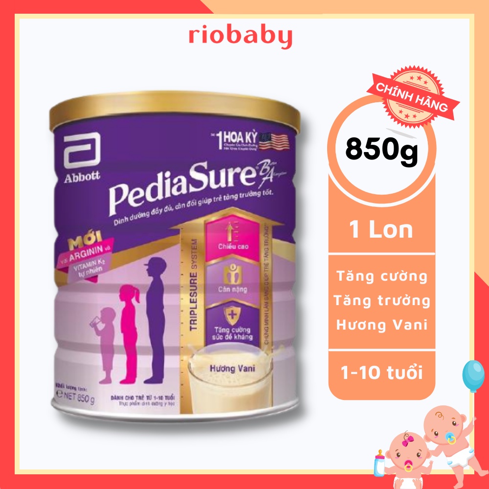 Sữa bột PEDIASURE 850gr hàng Nội địa Úc