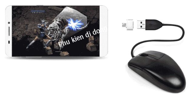 Bộ Chuyển OTG kết nối điện thoại android với thiết bị ngoại vi như chuột, bàn phím,..