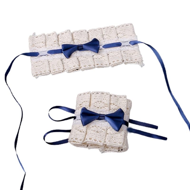 Youyo Vòng Tay Phối Ren Ruy Băng Phong Cách Lolita Vintage Nhật Bản Ngọt Ngào Hóa Trang Cô Hầu Gái Co