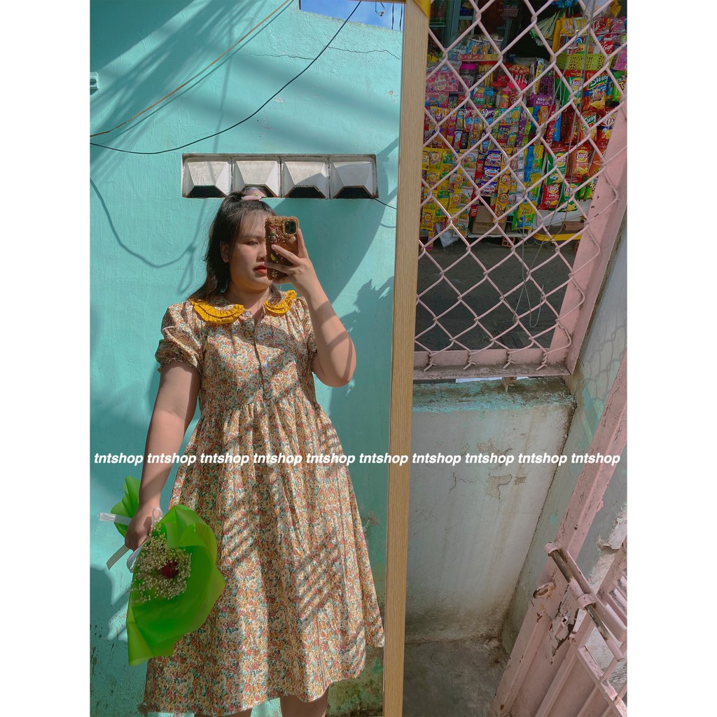 [Mã SKAMSALEP6 giảm 10% tối đa 100K đơn 150K] ĐẦM HOA CỔ BÈO 2 LỚP BIGSIZE 60-90KG (ẢNH THẬT 100%) | BigBuy360 - bigbuy360.vn