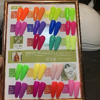 Set sơn gel Neon 18 màu ( tặng kèm bảng màu )
