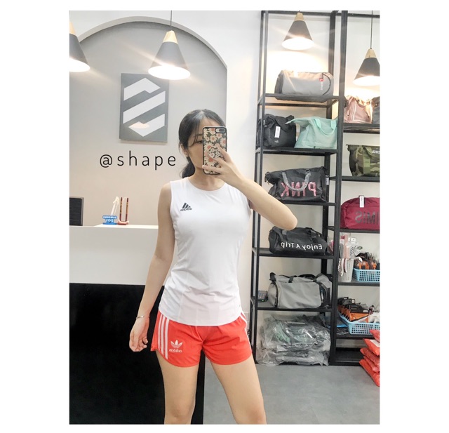 Quần short tập gym boxing A gió kẻ sọc cho nữ [S073]