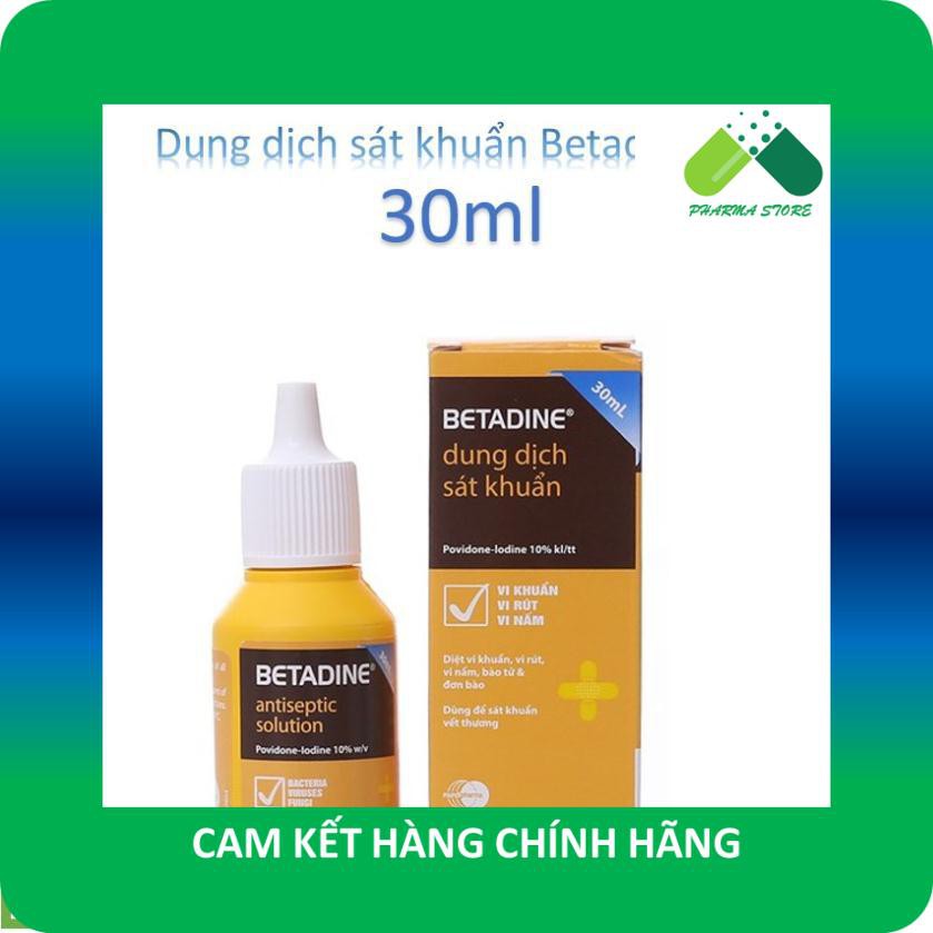 !!! Dung dịch sát khuẩn Betadine antiseptic solution 10% [Betadin, povidine, povidin, iodine, thuốc đỏ]