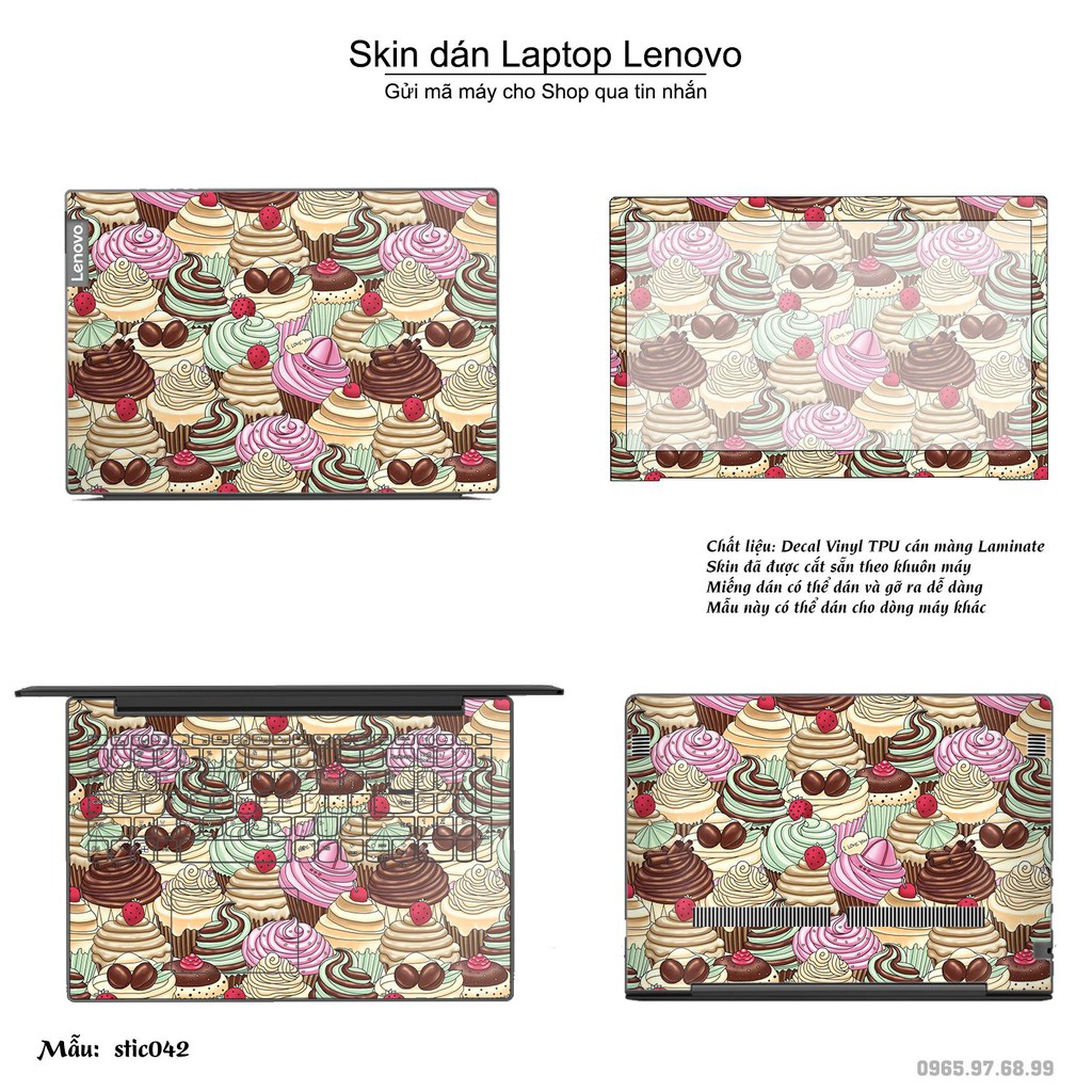 Skin dán Laptop Lenovo in hình Hoa văn sticker nhiều mẫu 7 (inbox mã máy cho Shop)