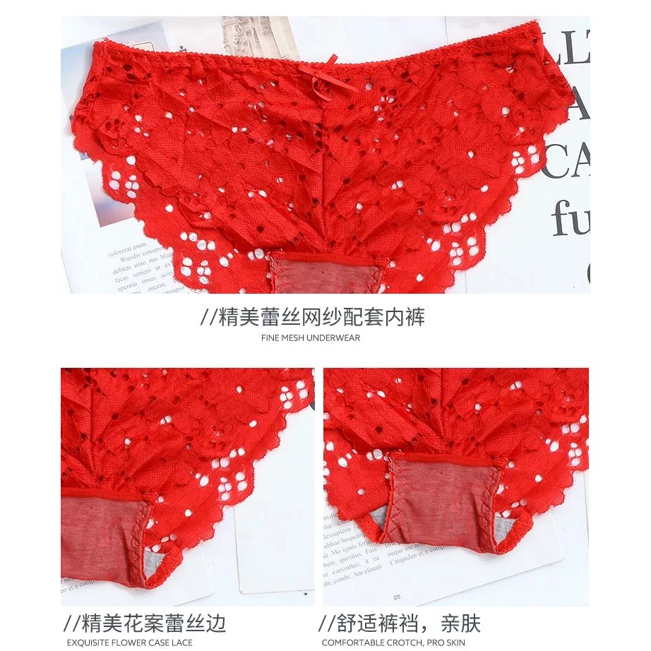 Bộ đồ lót ren hoa Hoàng Oanh underwear, set nội y mút vừa không gọng -1805