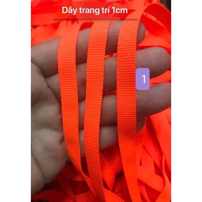 dây trang tri, dây viền quần áo thể thao bản 1cm, viền quần áo