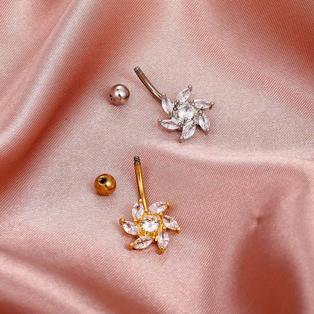 Khuyên Rốn Hình Hoa Ngọt Ngào Quyến Rũ Cho NữKhuyên Rốn Phong Cách Hàn Quốc Cá Tính