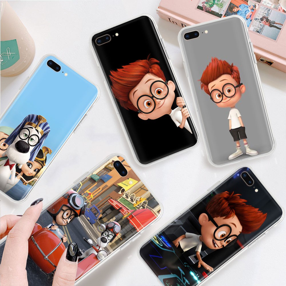 Transparent Case for iPhone 8 7 6 6S Plus 5 5S SE TB79 Mr. Peabody & Sherman Phone Cover