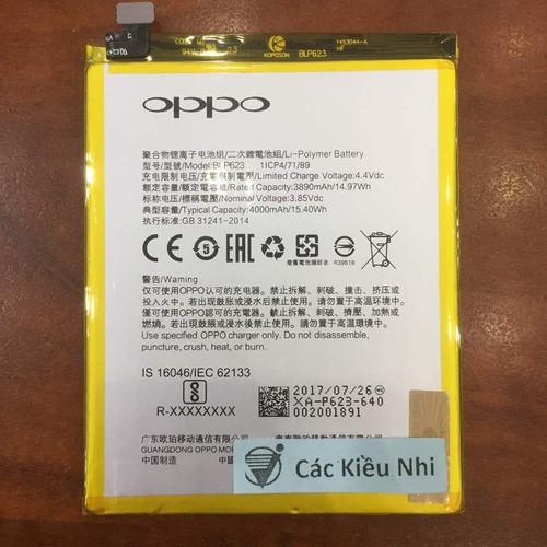 Pin Oppo R9s Plus / F3 Plus (BLP623) zin chính hãng
