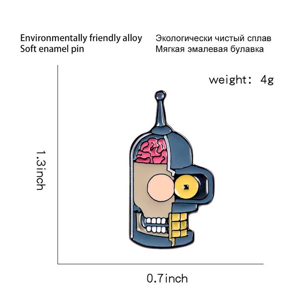 Huy Hiệu Cài Áo Hình Nhân Vật Hoạt Hình Futurama TV Futuramas