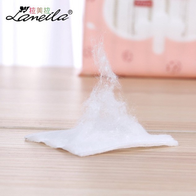 Gói 222 Miếng Bông Tẩy Trang Lameila mềm mịn (GÓI CAM HỒNG)