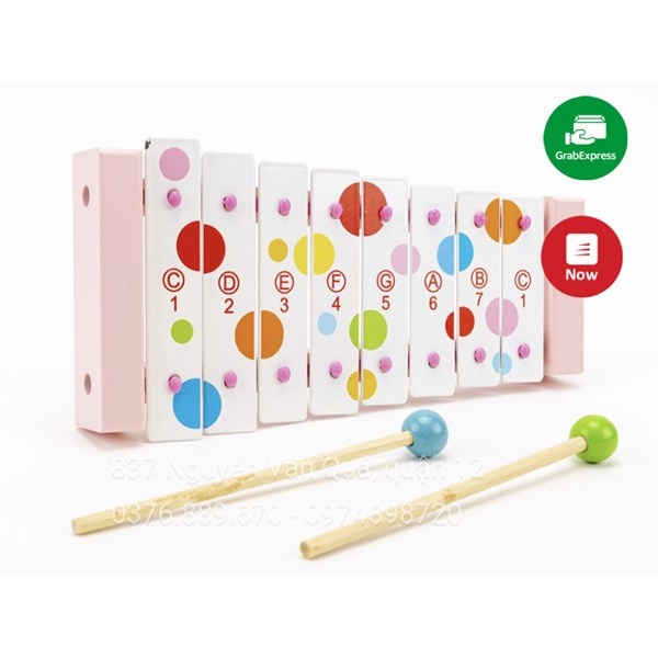 [Gỗ] Hộp đồ chơi đàn Xylophone gỗ cao cấp cho bé  CDN-6610