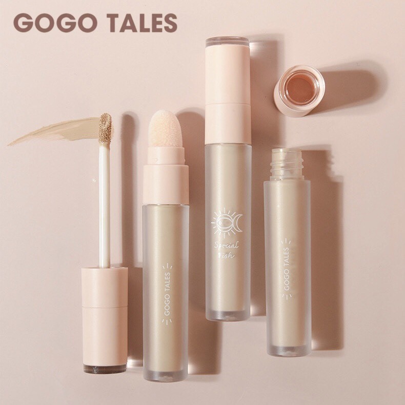 Che khuyết điểm 2 đầu GOGO TALES mịn nhẹ tự nhiên Moisturizing Traceless Concealer dưỡng ẩm Gogotales GT223 GOGO61