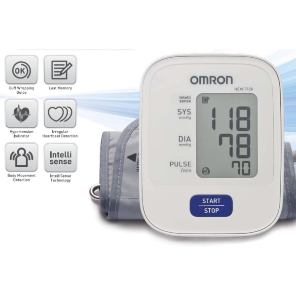 Máy đo huyết áp bắp tay tự động Omron HEM-7120